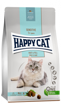 Сухой корм для кожи и шерсти Happy Cat Sensitive Haut & Fell (Skin & Fur) 34/15